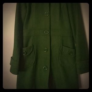 Tulle long peacoat jacket